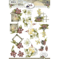 Pakket met 6 verschillende knipvellen met thema kerst